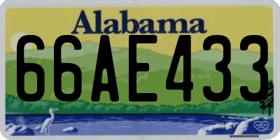 AL license plate 66AE433