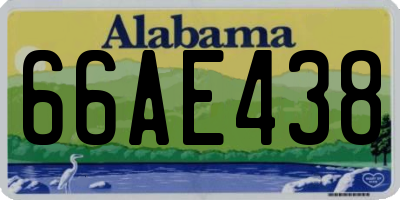 AL license plate 66AE438