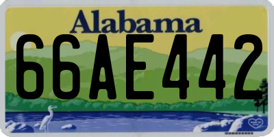 AL license plate 66AE442