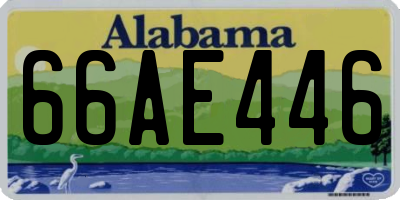 AL license plate 66AE446