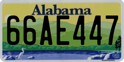 AL license plate 66AE447