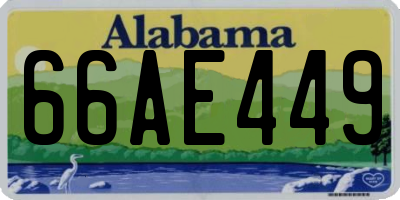AL license plate 66AE449