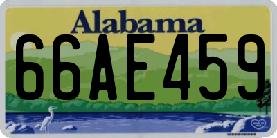 AL license plate 66AE459
