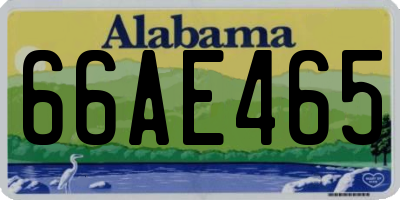 AL license plate 66AE465