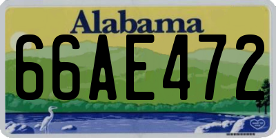 AL license plate 66AE472
