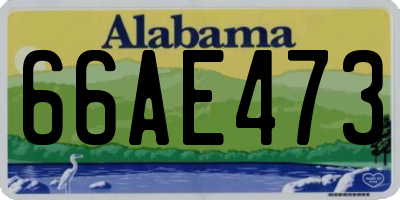 AL license plate 66AE473
