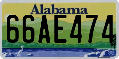 AL license plate 66AE474