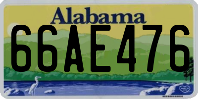 AL license plate 66AE476