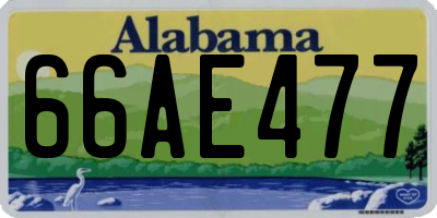 AL license plate 66AE477