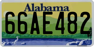 AL license plate 66AE482