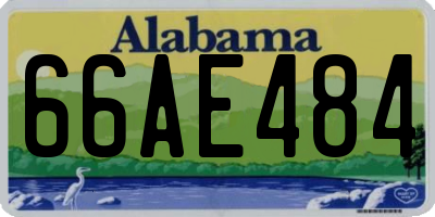 AL license plate 66AE484