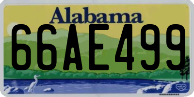 AL license plate 66AE499