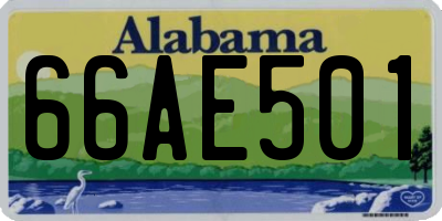 AL license plate 66AE501