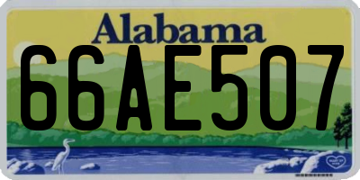 AL license plate 66AE507