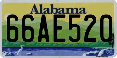 AL license plate 66AE520