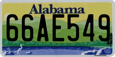 AL license plate 66AE549