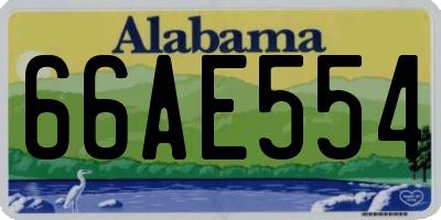 AL license plate 66AE554