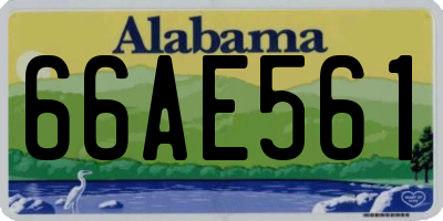 AL license plate 66AE561