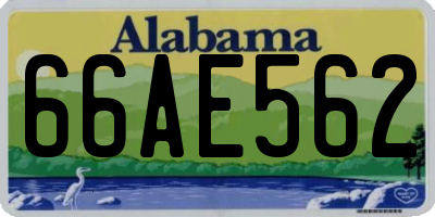 AL license plate 66AE562