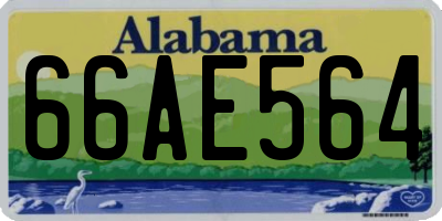 AL license plate 66AE564