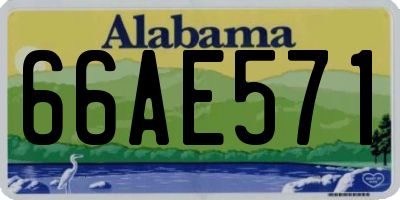 AL license plate 66AE571