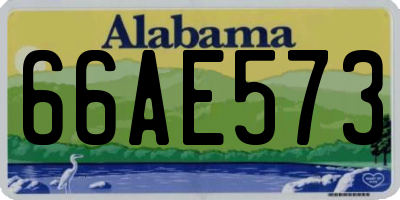 AL license plate 66AE573
