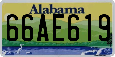 AL license plate 66AE619