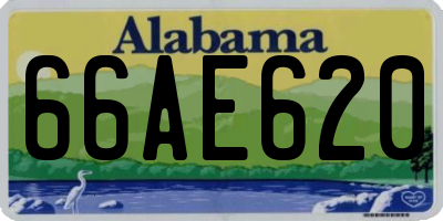 AL license plate 66AE620