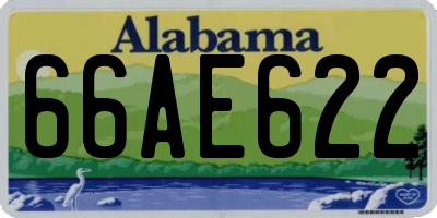 AL license plate 66AE622