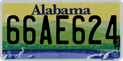AL license plate 66AE624