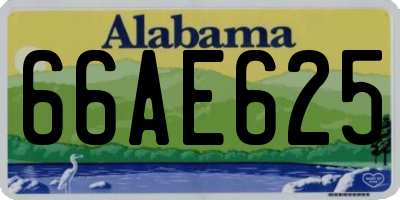 AL license plate 66AE625