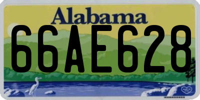 AL license plate 66AE628
