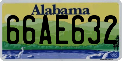 AL license plate 66AE632