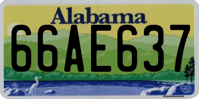 AL license plate 66AE637