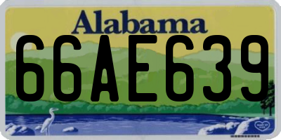 AL license plate 66AE639