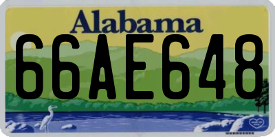 AL license plate 66AE648
