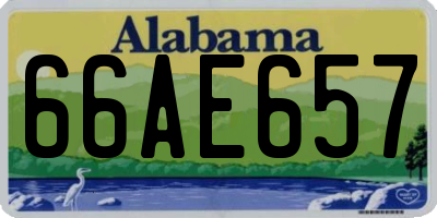 AL license plate 66AE657