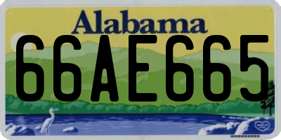 AL license plate 66AE665