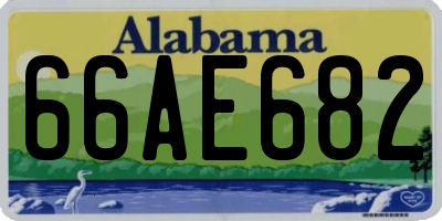 AL license plate 66AE682