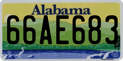 AL license plate 66AE683