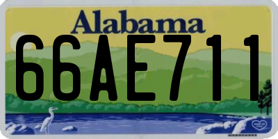 AL license plate 66AE711