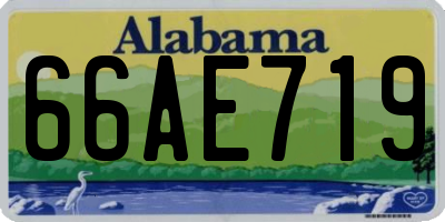 AL license plate 66AE719