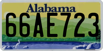 AL license plate 66AE723
