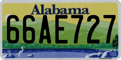 AL license plate 66AE727