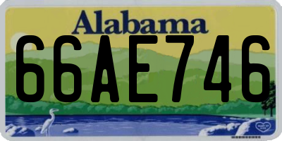 AL license plate 66AE746
