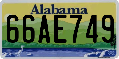 AL license plate 66AE749