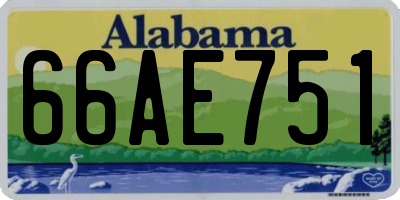 AL license plate 66AE751