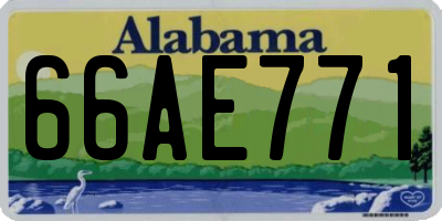 AL license plate 66AE771