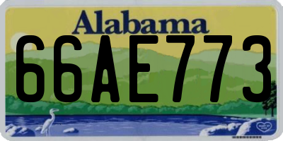 AL license plate 66AE773