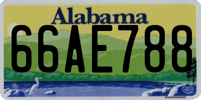 AL license plate 66AE788